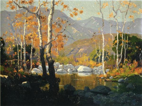 Spring Landscape by Elmer Wachtel Oil Painting Reproductions