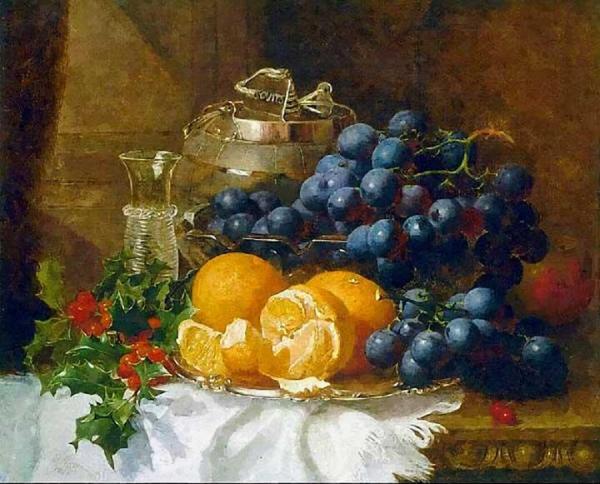 A Christmas Still Life by Eloise Harriet Stannard Oil Painting Reproductions