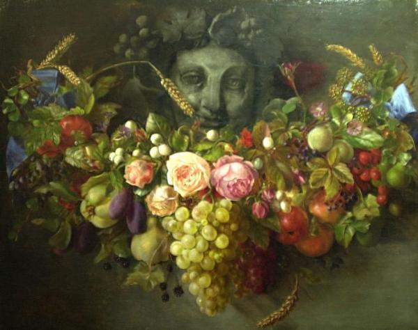 Garland Of Fruits And Flowers by Eloise Harriet Stannard
