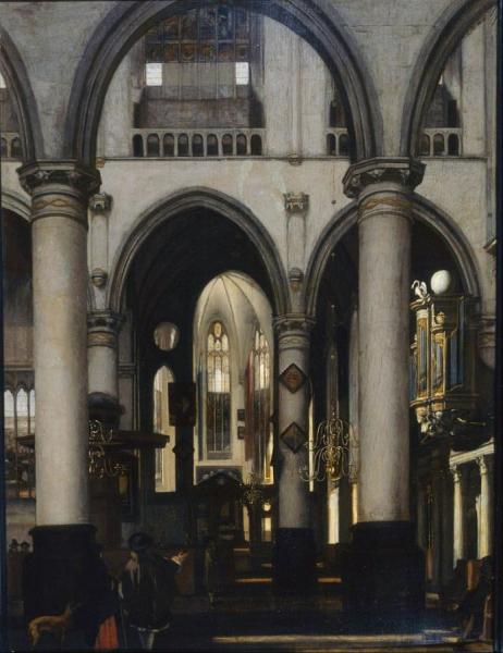 Interior Of A Church by Emanuel De Witte