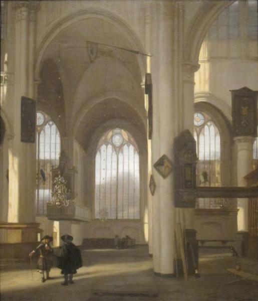 Interior Of A Church by Emanuel De Witte Oil Painting Reproductions