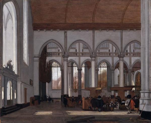 Emanuel De Witte Interior Of The Oude Kerk, Amsterdam