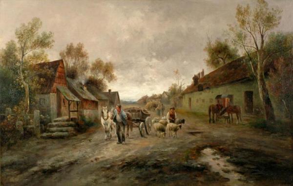 Farmers Returning Home by Emil Barbarini