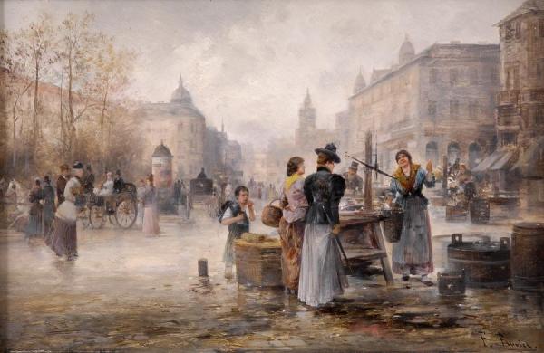 Fish Market by Emil Barbarini