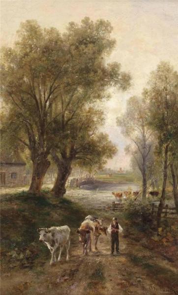 The Returning Herd by Emil Barbarini