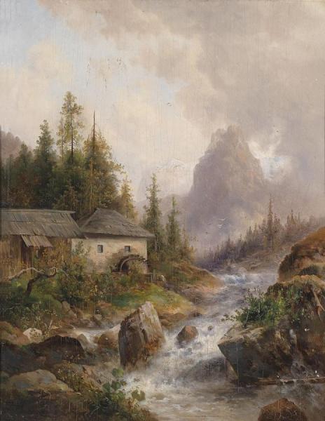 The Water Mill by Emil Barbarini