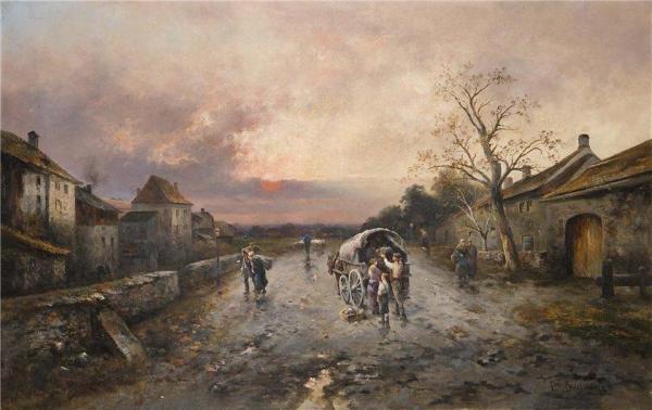 Village Road by Emil Barbarini