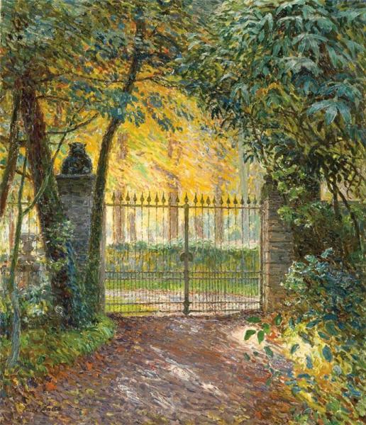 The Gate Of Villa. Sunshine by Emil Claus