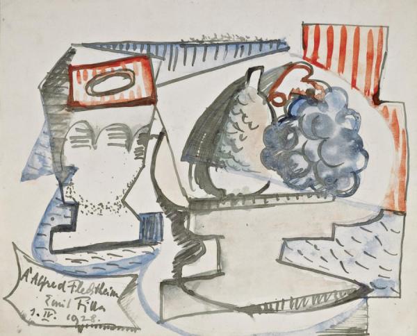 Still Life Dedicated To Alfred Flechtheim by Emil Filla