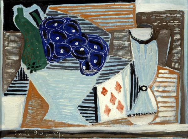 Still Life With A Playing Card, 1927 by Emil Filla Oil Painting Reproductions
