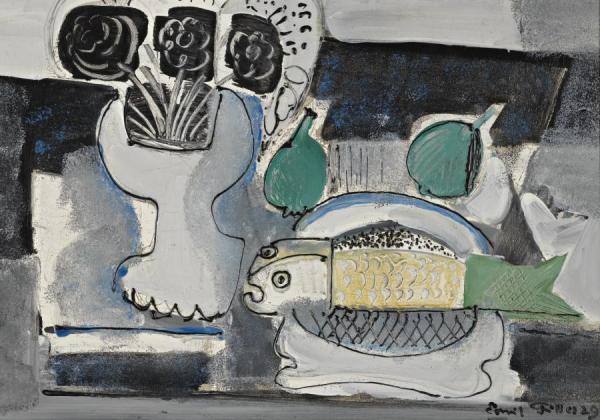 Still Life With Fish by Emil Filla