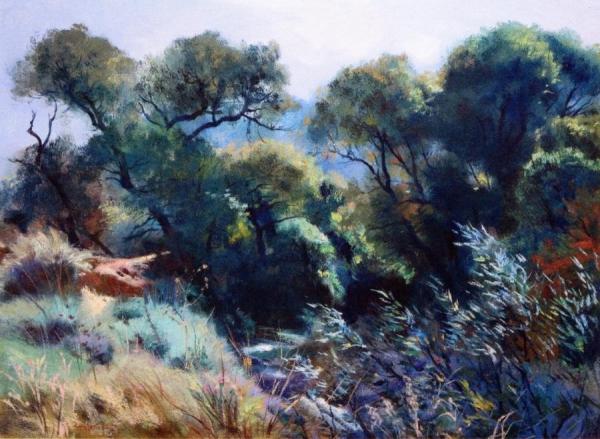 By A Stream by Emil Kosa, Jr