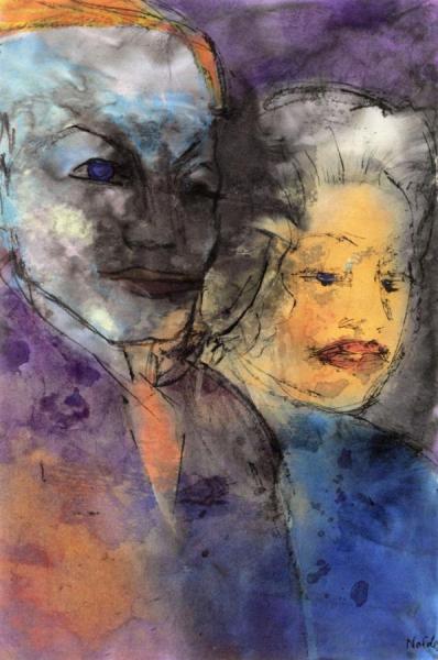 A Couple, Fantasies by Emil Nolde