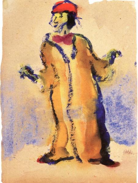 Actor With Long Coat by Emil Nolde