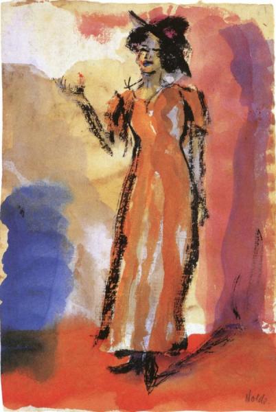 Actress by Emil Nolde
