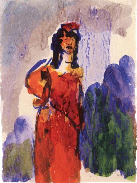 Actress by Emil Nolde Oil Painting Reproductions
