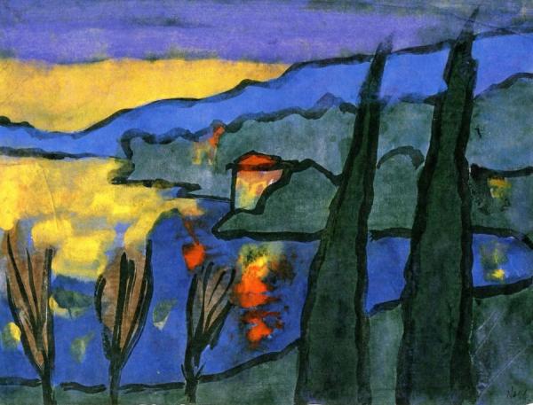At Lago Maggiore by Emil Nolde