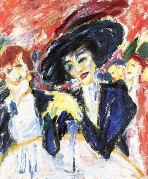 At The Wine Table by Emil Nolde