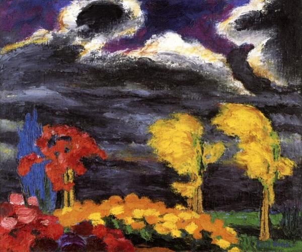 Autumn Glow by Emil Nolde