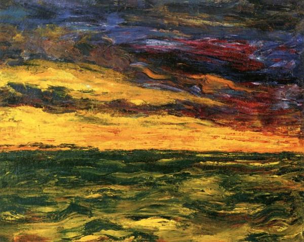 Autumn Sea V by Emil Nolde