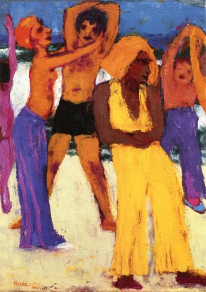 Bathing Beach by Emil Nolde