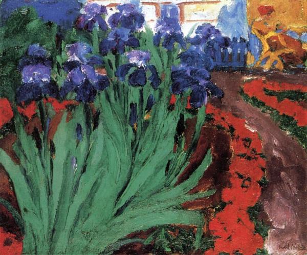 Blue Irises Ii by Emil Nolde