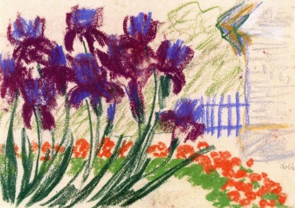 Blue Irises Ii by Emil Nolde