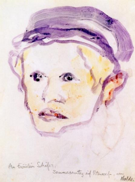 Boy's Head by Emil Nolde