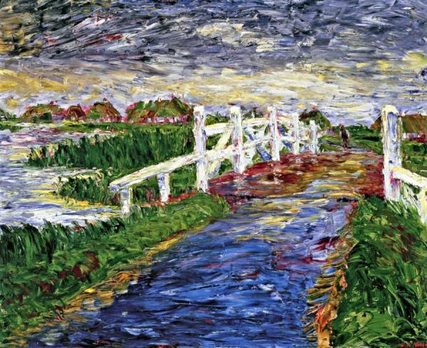 Bridge In The Marsh by Emil Nolde