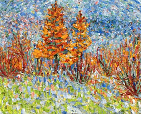 Brown Leaves by Emil Nolde