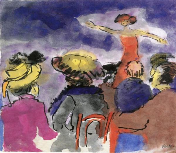 Cabaret Audience by Emil Nolde