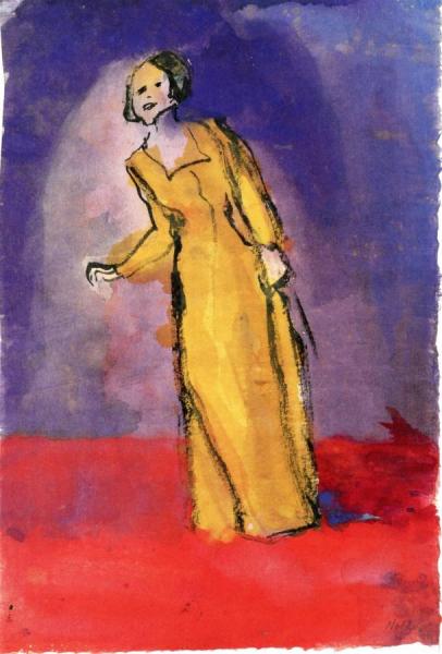 Cabaret Singer by Emil Nolde
