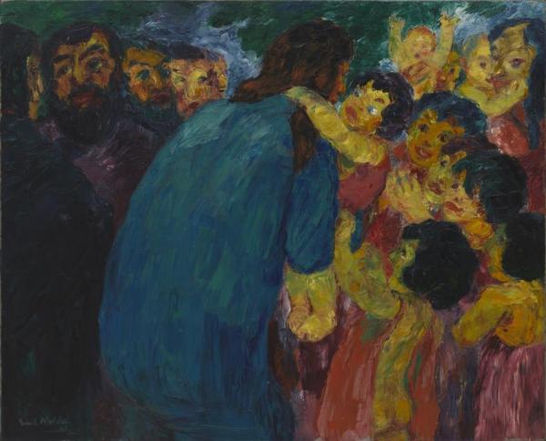 Christ And The Children by Emil Nolde Oil Painting Reproductions