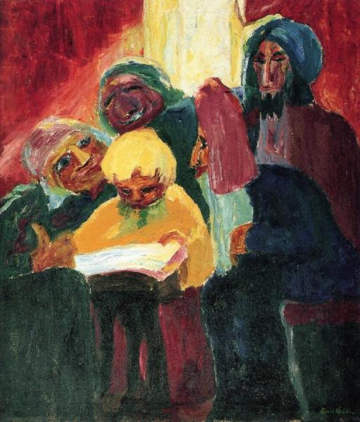 Christ And The Doctors (the Life Of Christ) by Emil Nolde