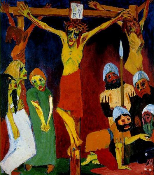 Crucifixion (the Life Of Christ) by Emil Nolde