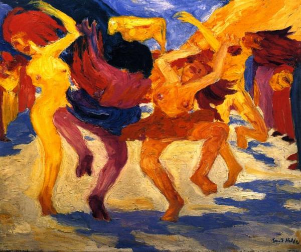 Dance Around The Golden Calf by Emil Nolde