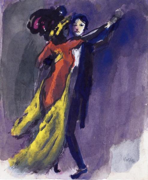 Dancing Couple by Emil Nolde