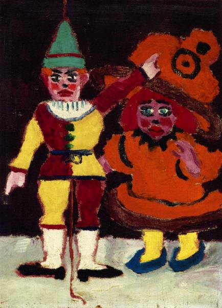 Doll And Marionette by Emil Nolde
