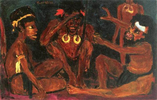 Excited Conversation by Emil Nolde