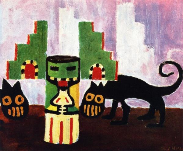 Exotic Figures by Emil Nolde Oil Painting Reproductions