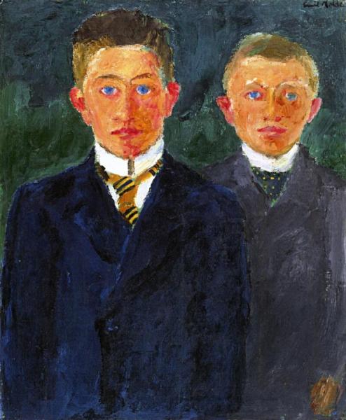 Farmer's Sons by Emil Nolde Oil Painting Reproductions