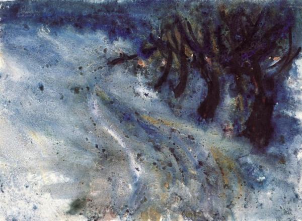 Fields Under Snow by Emil Nolde