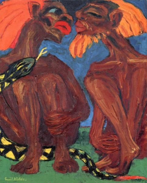 First Human Beings by Emil Nolde