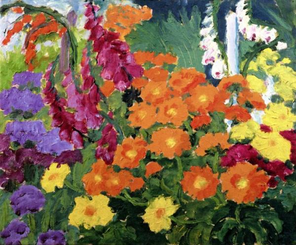Flower Garden by Emil Nolde Oil Painting Reproductions