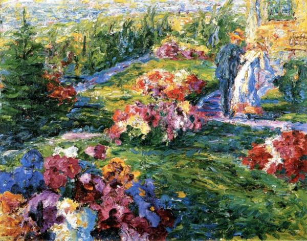 Emil Nolde Flower Garden, Man And Woman