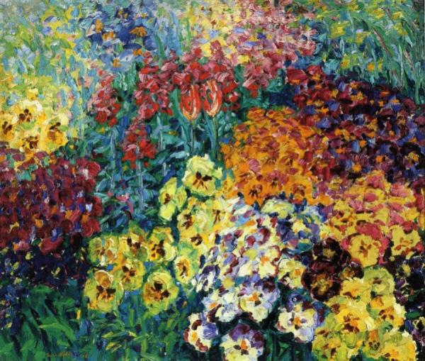 Flower Garden: Pansies by Emil Nolde
