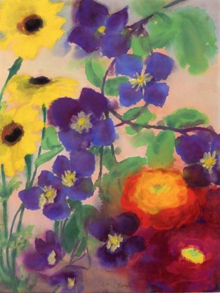 Flowers by Emil Nolde