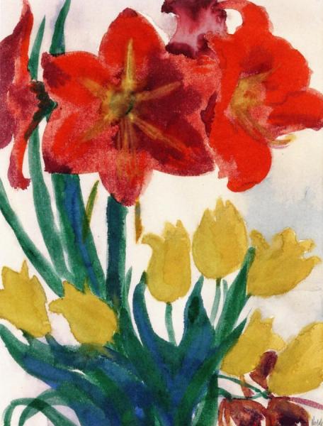 Flowers by Emil Nolde Oil Painting Reproductions
