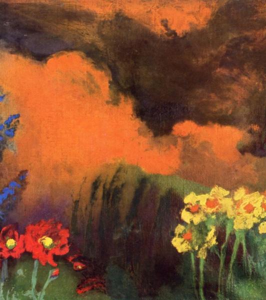 Flowers And Clouds by Emil Nolde