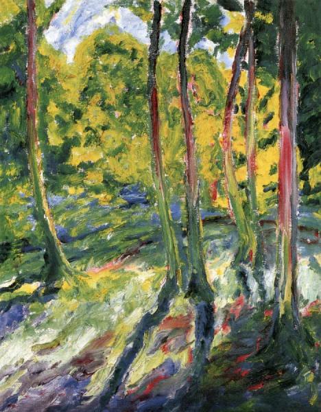 Forest With Yellow-green Light by Emil Nolde Oil Painting Reproductions